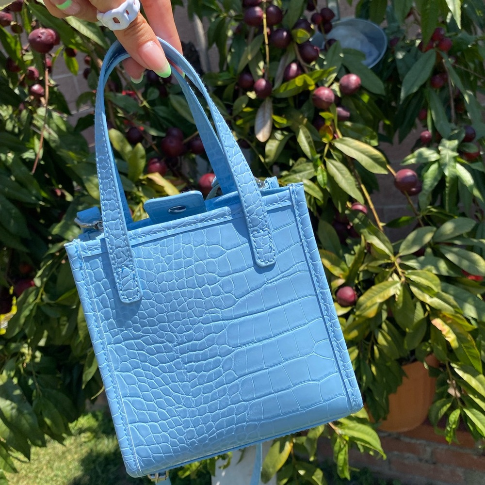 VYLETTE mini crocodile crossbody bag